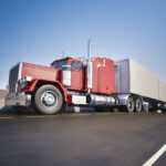 highway and a truck highway and a truck