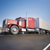 highway and a truck