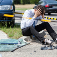 Guy in a car accident Guy in a car accident