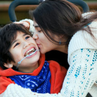 Little boy with disability Little boy with disability