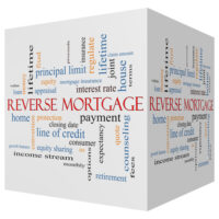 A block that says reverse mortgage