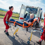 Guy in a stretcher Guy in a stretcher