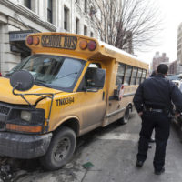 A bus accident A bus accident