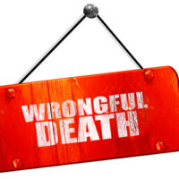 A wrongful death sign A wrongful death sign
