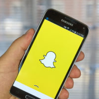 A snap chat icon A snap chat icon