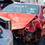 A multiple car crash A multiple car crash