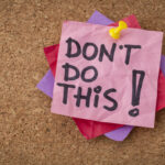 Don't do this Post-it Don't do this Post-it