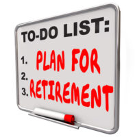 Whiteboard that reads plan for retirement Whiteboard that reads plan for retirement