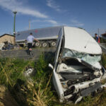 Tractor-Trailer Collides with railing Tractor-Trailer Collides with railing