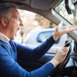 driver displays road rage driver displays road rage