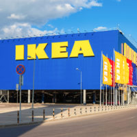 Ikea building sign Ikea building sign