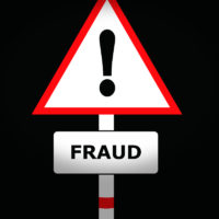 Fraud sign Fraud sign