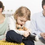Divorced couple & child Divorced couple & child