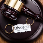 Gavel holder that reads divorce Gavel holder that reads divorce
