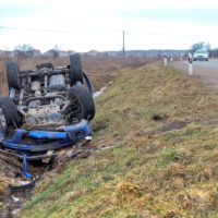Car gets rolled over to a field Car gets rolled over to a field