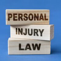 Personal Injury Law, text words typography written on wooden blocks, life and business